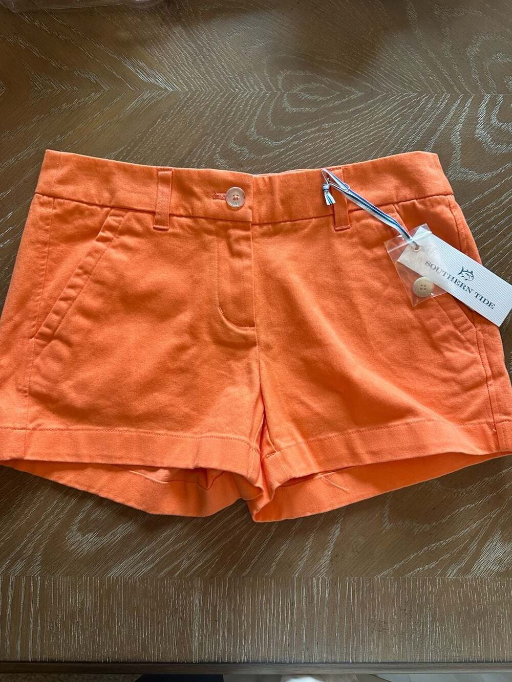 Southern Tide Women's 3-Inch Leah Chino Shorts in Mai Tai Orange